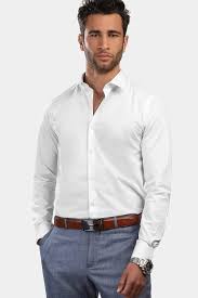 قميص رجالي كلاسيكي قطني فاخر