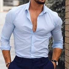 قميص رجالي كلاسيكي قطني فاخر