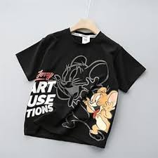 تيشيرت أطفال ولادي قطني برسومات مرحة