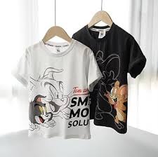 تيشيرت أطفال ولادي قطني برسومات مرحة