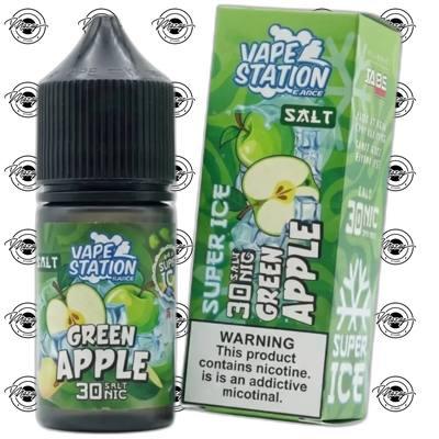 VAPESTATION GREEN APPLE SALT تفاح اخضر